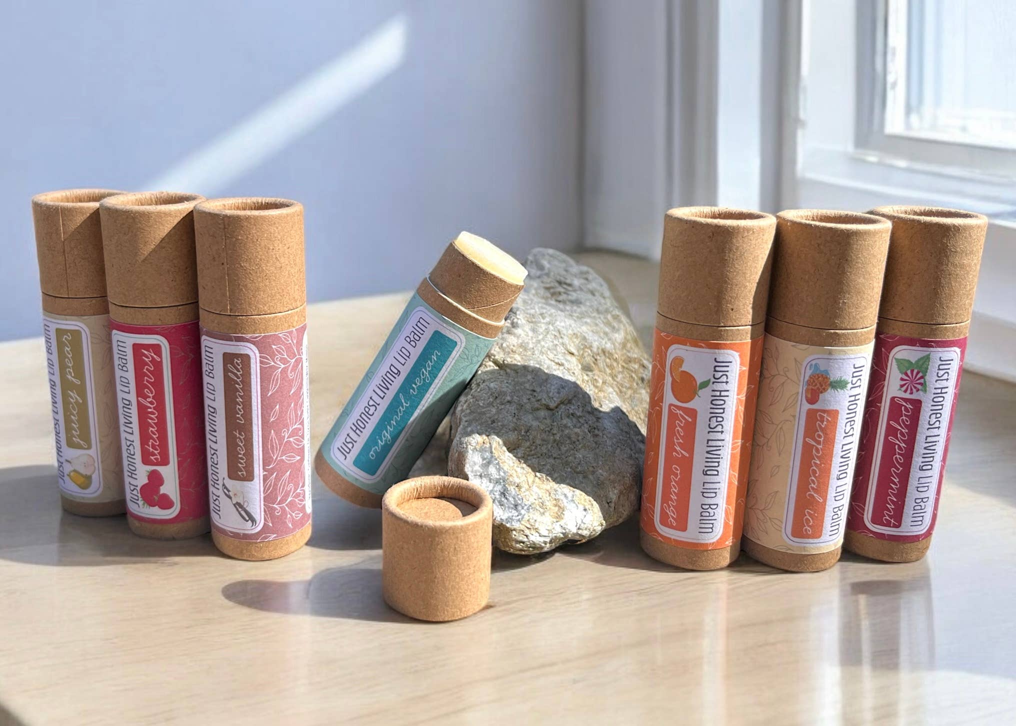 Vegan Plastic-Free Lip Balms
