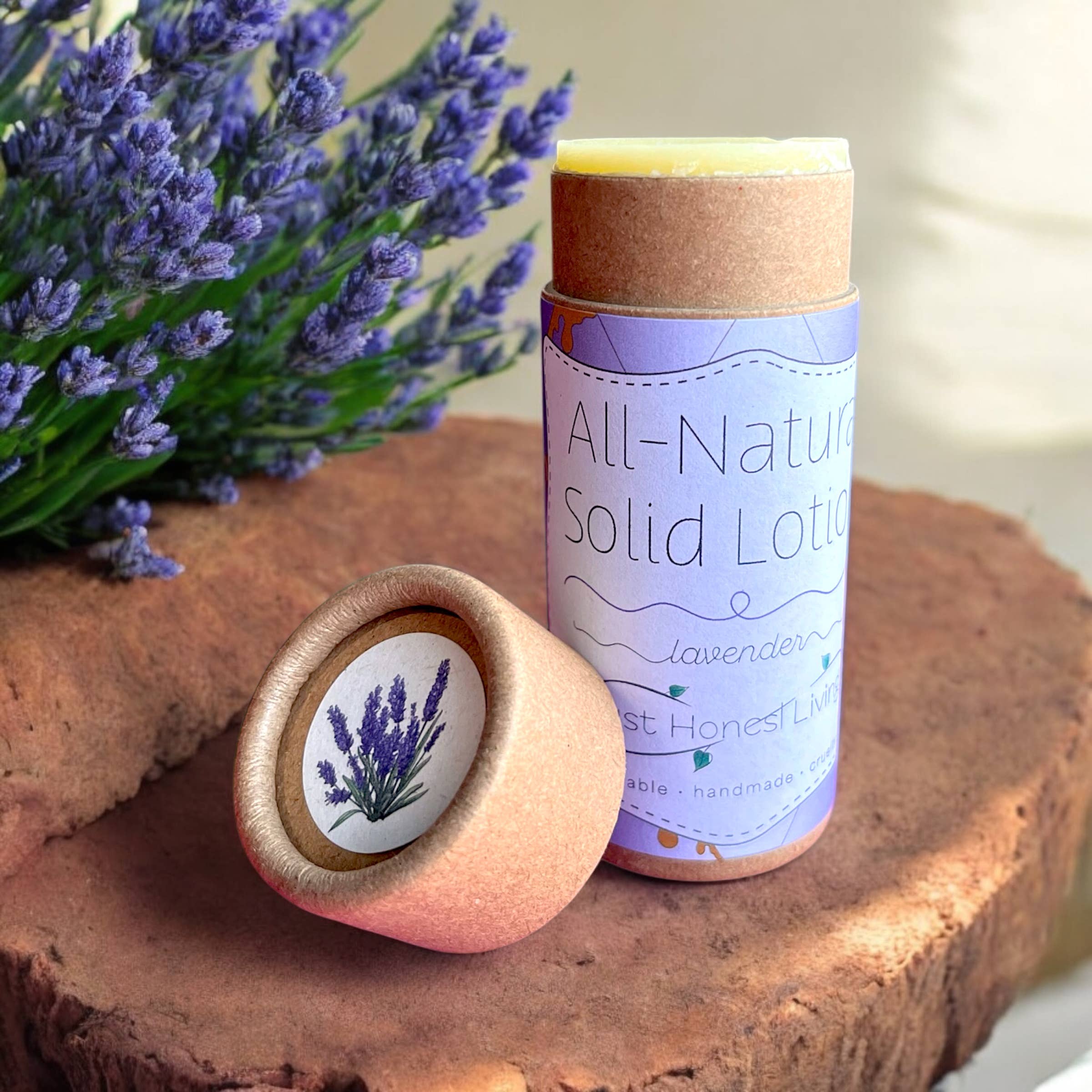 All Natural Zero-Waste Solid Lotion