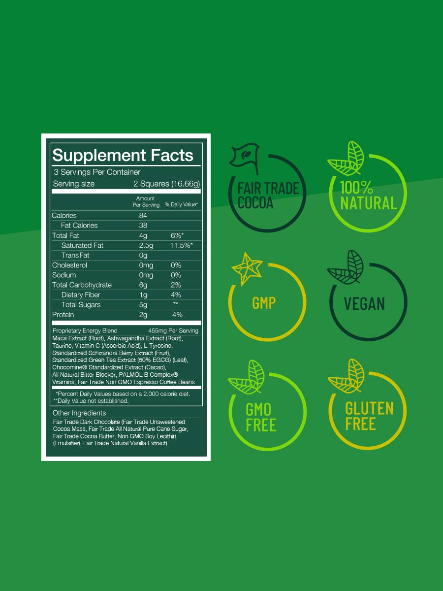 Energy Chocolate - Energy Formula - Espresso Flavor