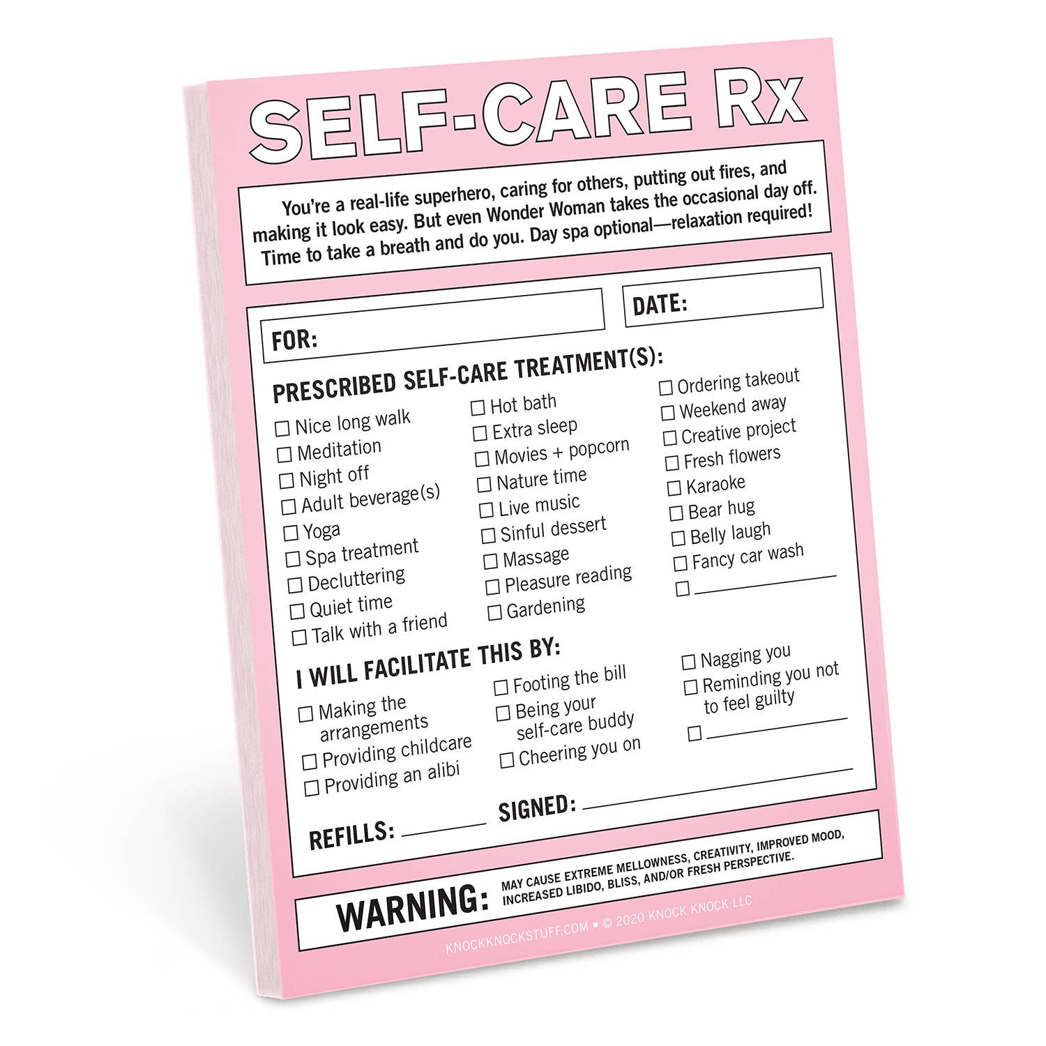 Self-Care RX Nifty Note Pad – Hello Sunshine