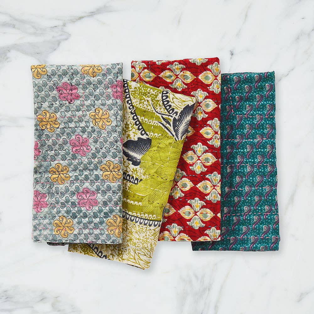 Kantha Napkins - Set of 4