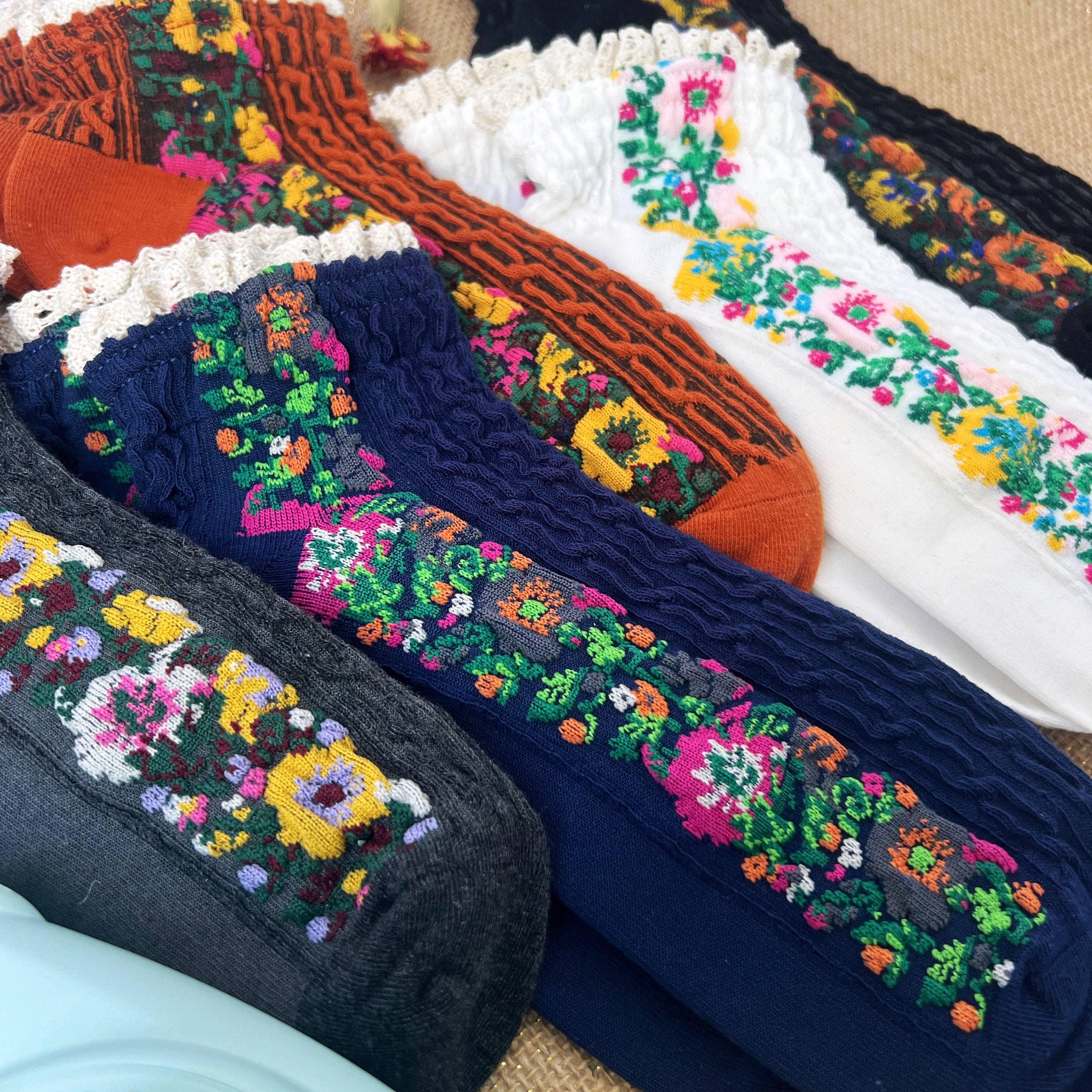 Audrey Vintage Ankle Socks