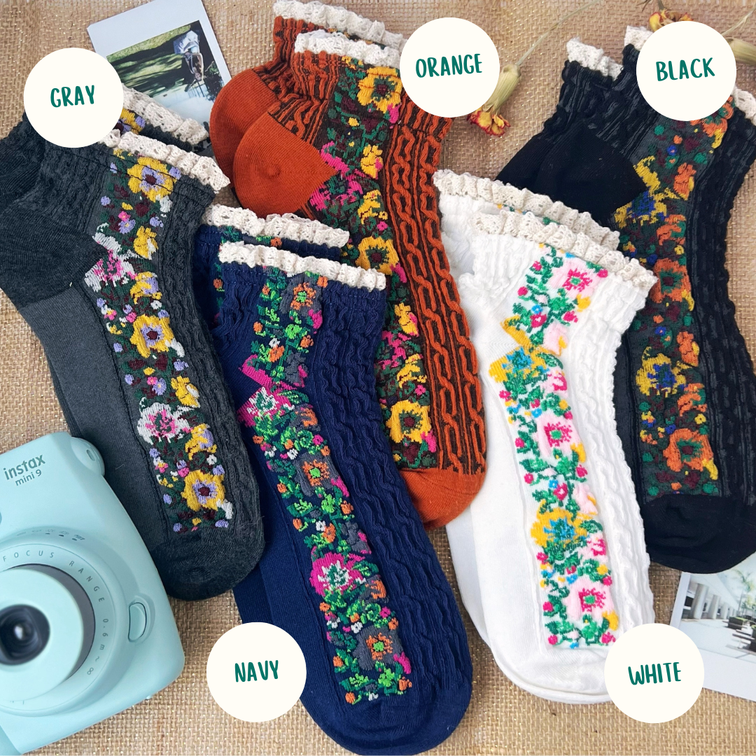 Audrey Vintage Ankle Socks