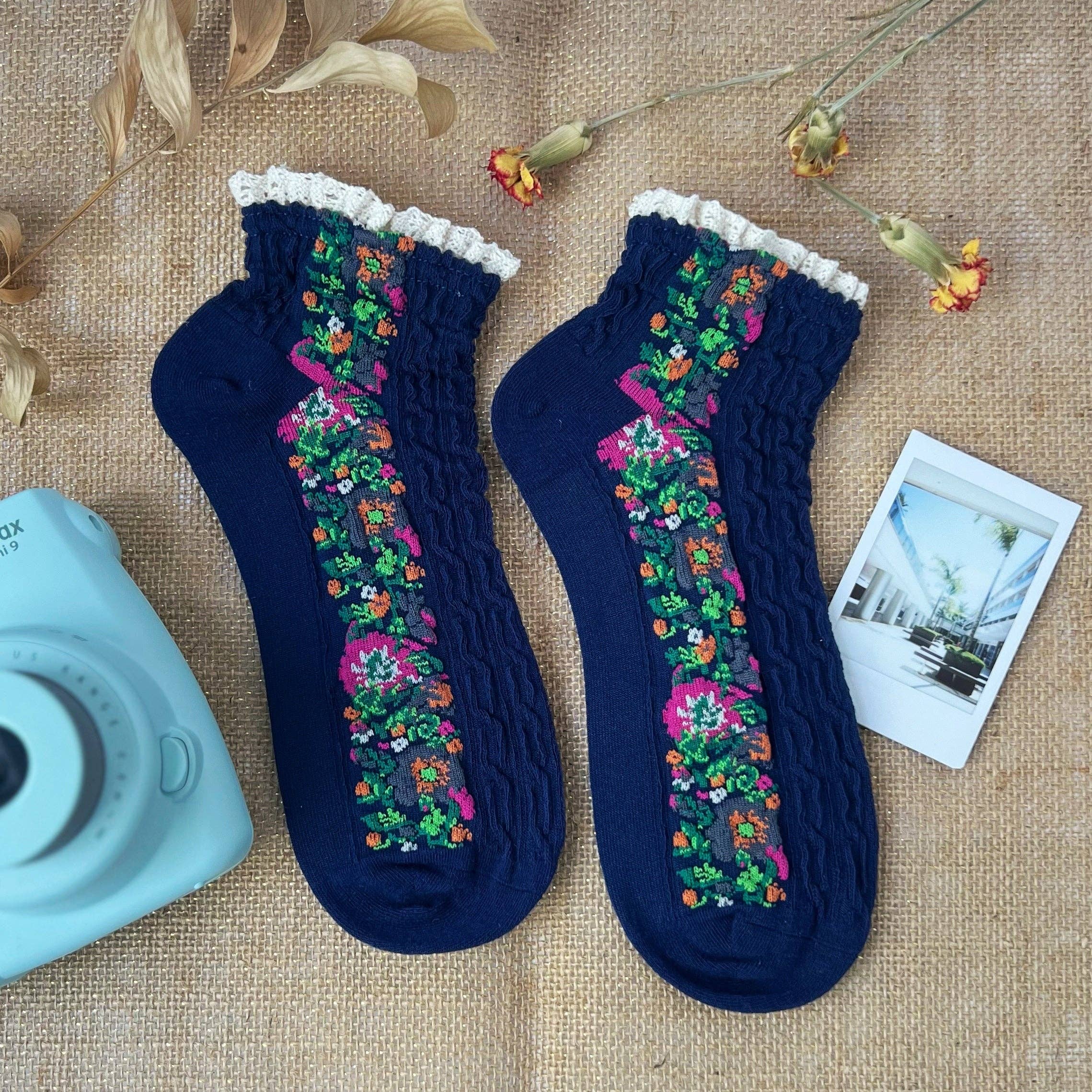 Audrey Vintage Ankle Socks
