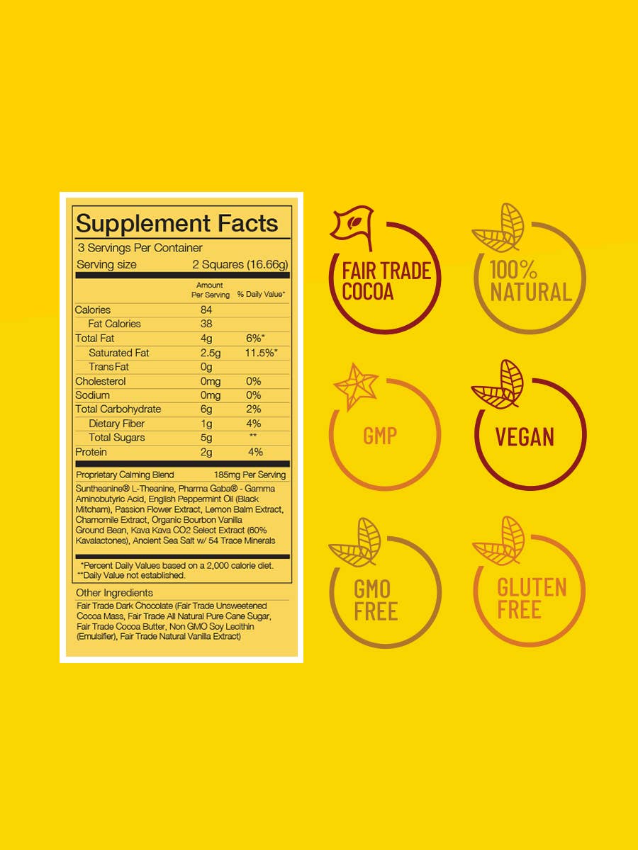 Carefree Chocolate - Stress & Anxiety Formula - Mellow Mint