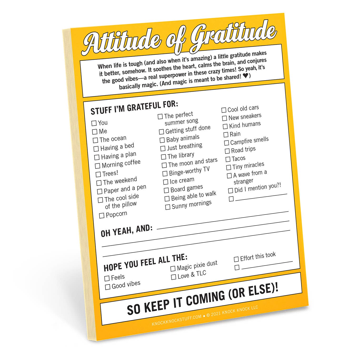 Attitude of Gratitude Nifty Note Pad – Hello Sunshine