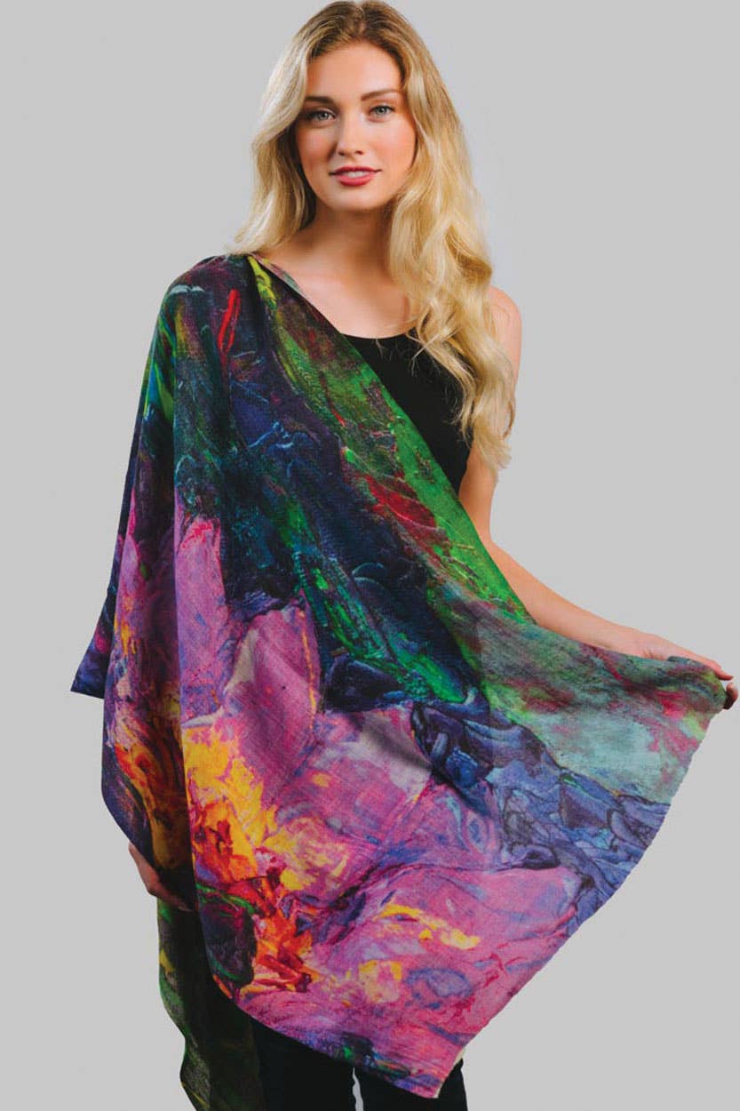 Leela Lotus Wool Shawl