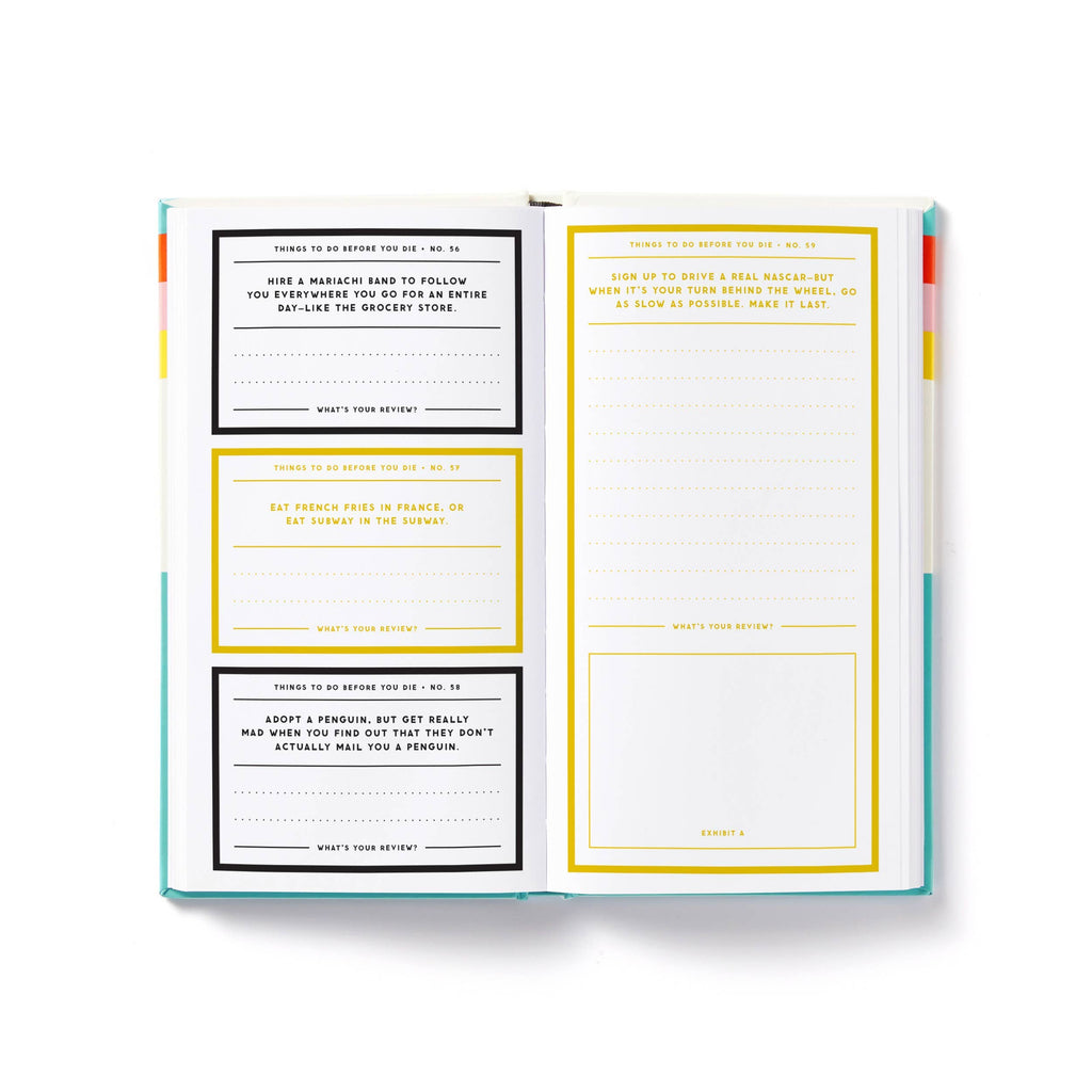Brass Monkey A Million Things to Do Before You Die Prompted Journal