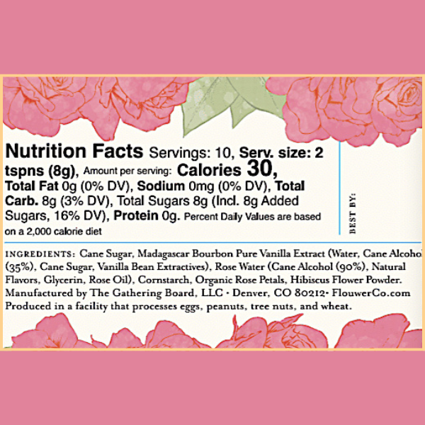 Sweet Rose Water Cocktail Cubes