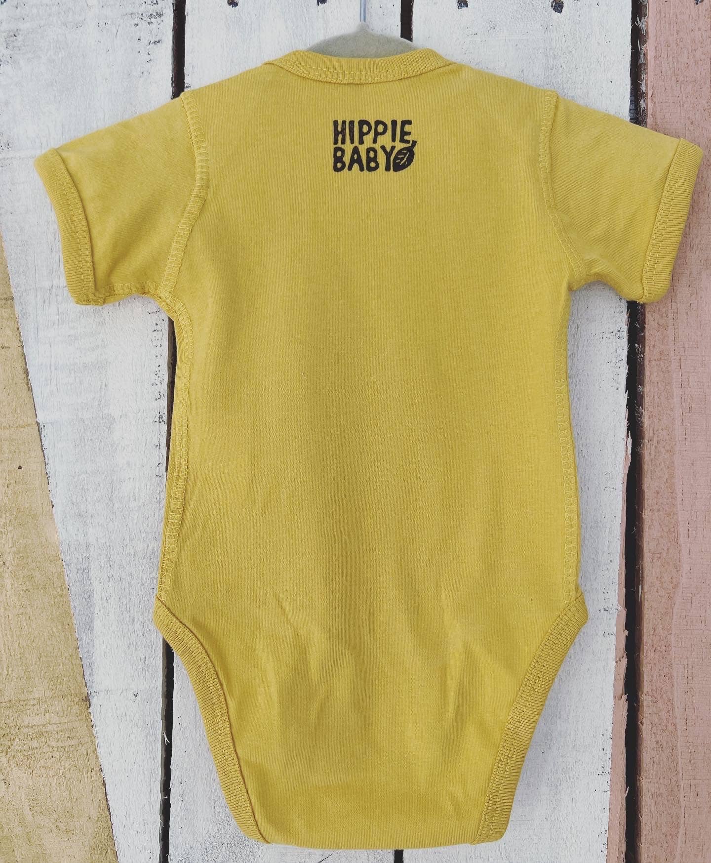 Bliss Baby Bodysuit, Hippie Sunflower Baby Clothes