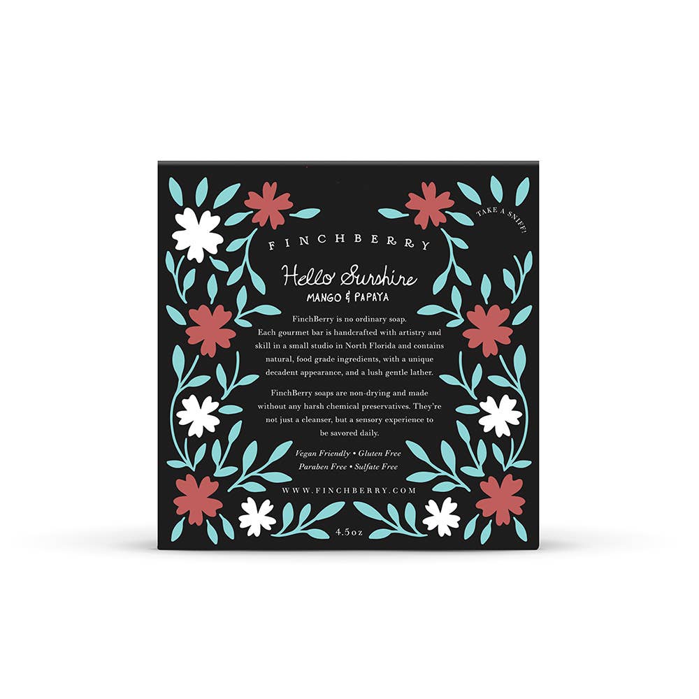 Hello Sunshine Artisan Handmade Vegan Boxed Soap