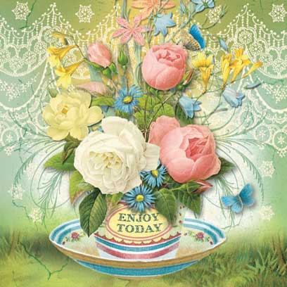 Enjoy Today Teacup Magnet