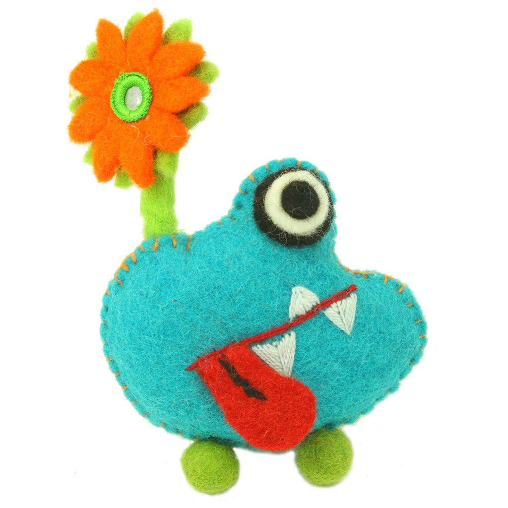Blue Monster Felt Tooth Fairy Pillow