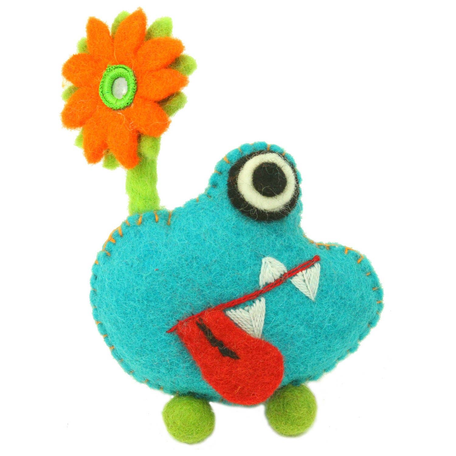 Blue Monster Felt Tooth Fairy Pillow