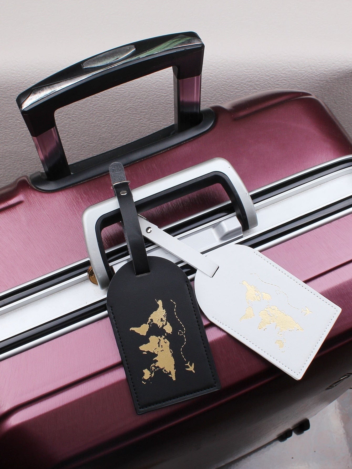 World Map: Luggage Tag