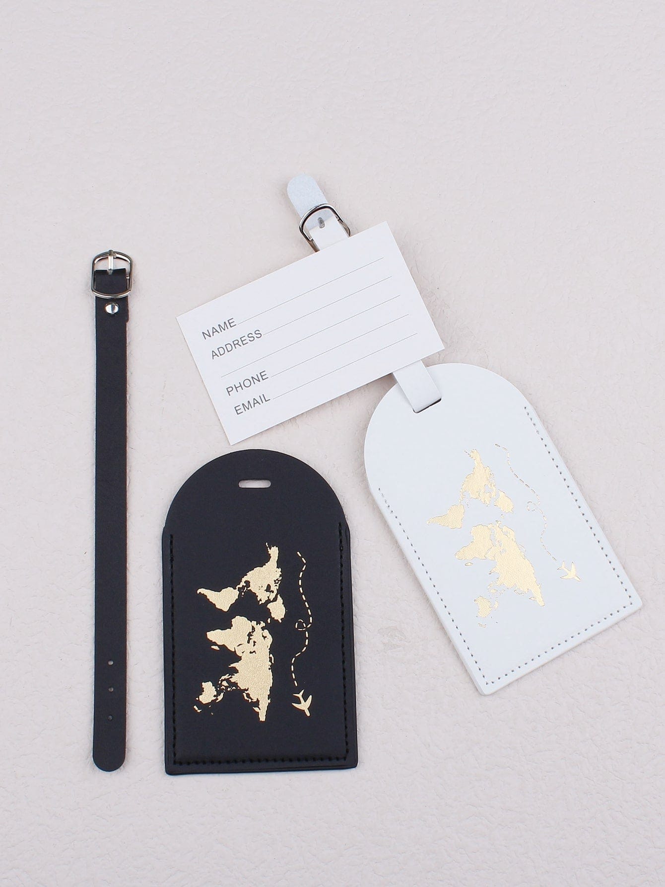 World Map: Luggage Tag