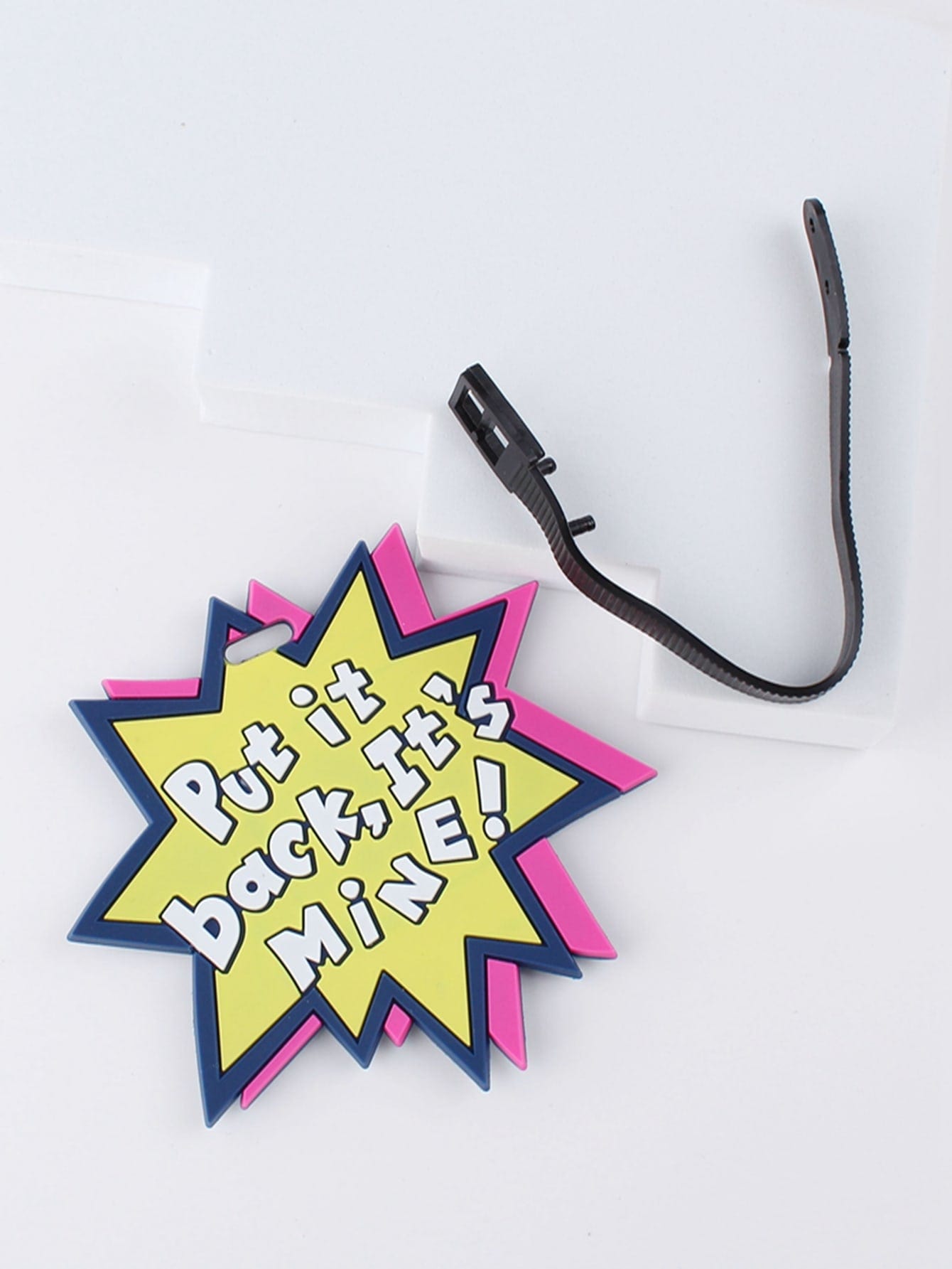 Multi color Put it back luggage tag