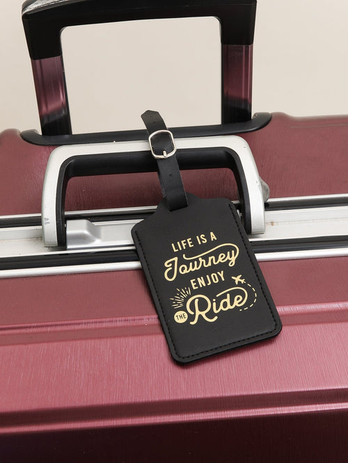 Black life is a journey luggage tag