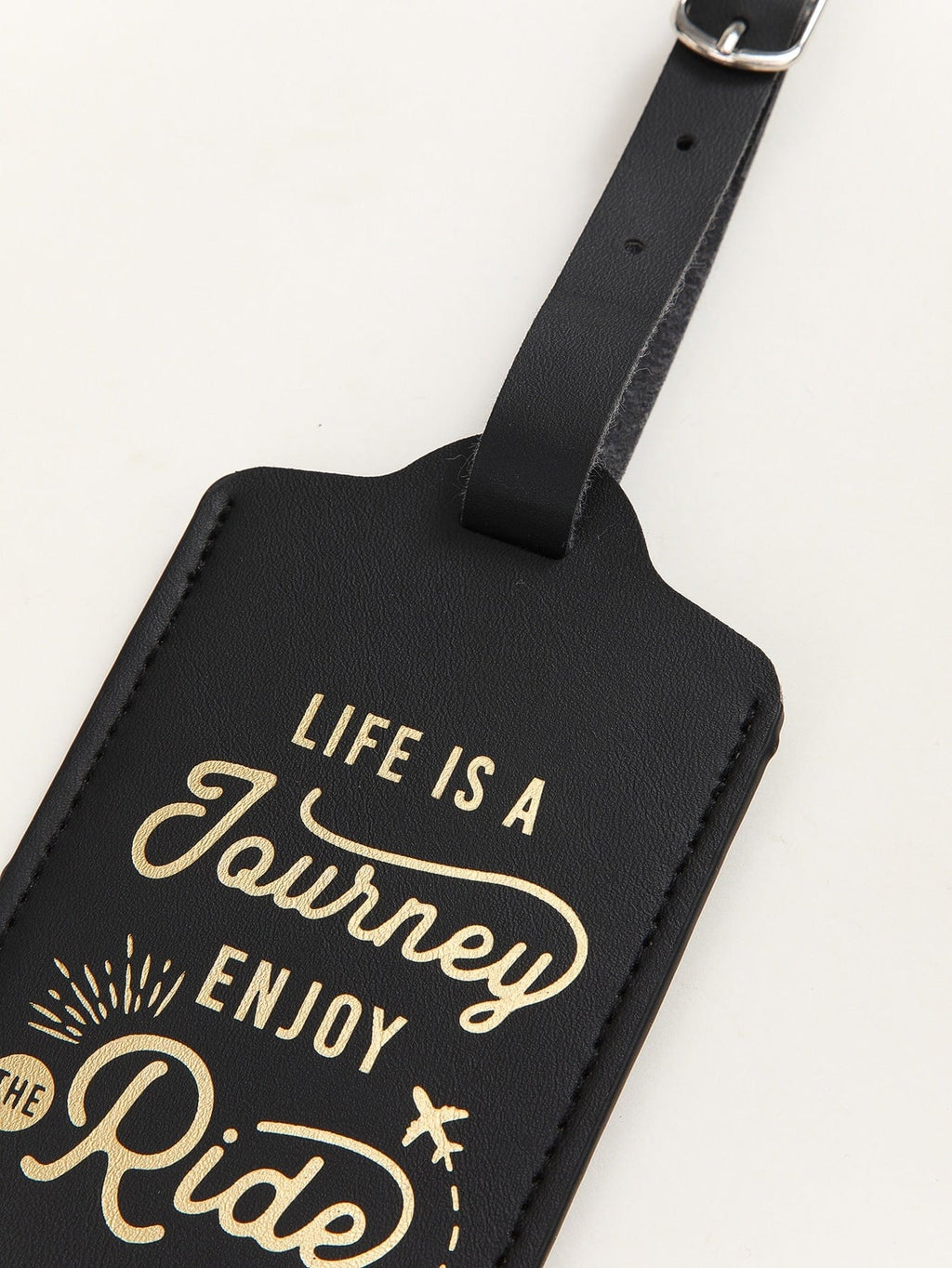 Black life is a journey luggage tag
