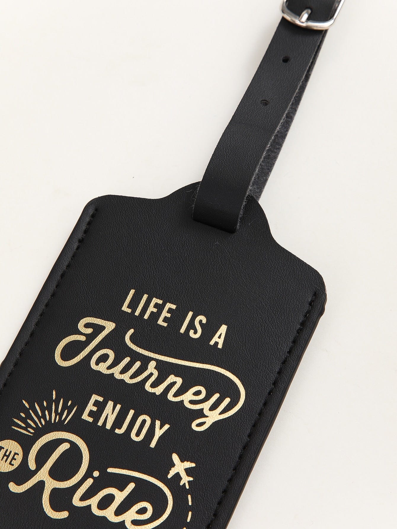 Black life is a journey luggage tag