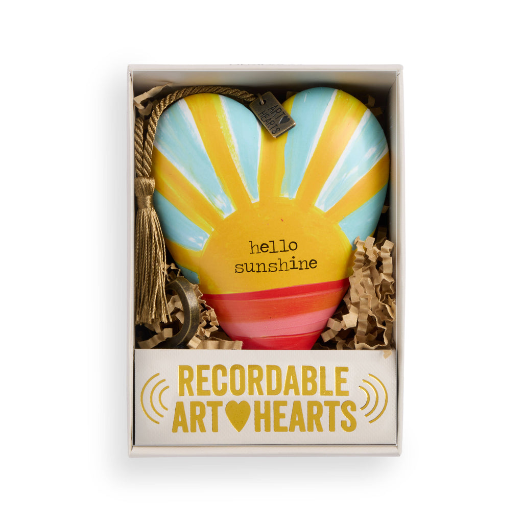 Hello Sunshine Recordable Art Heart