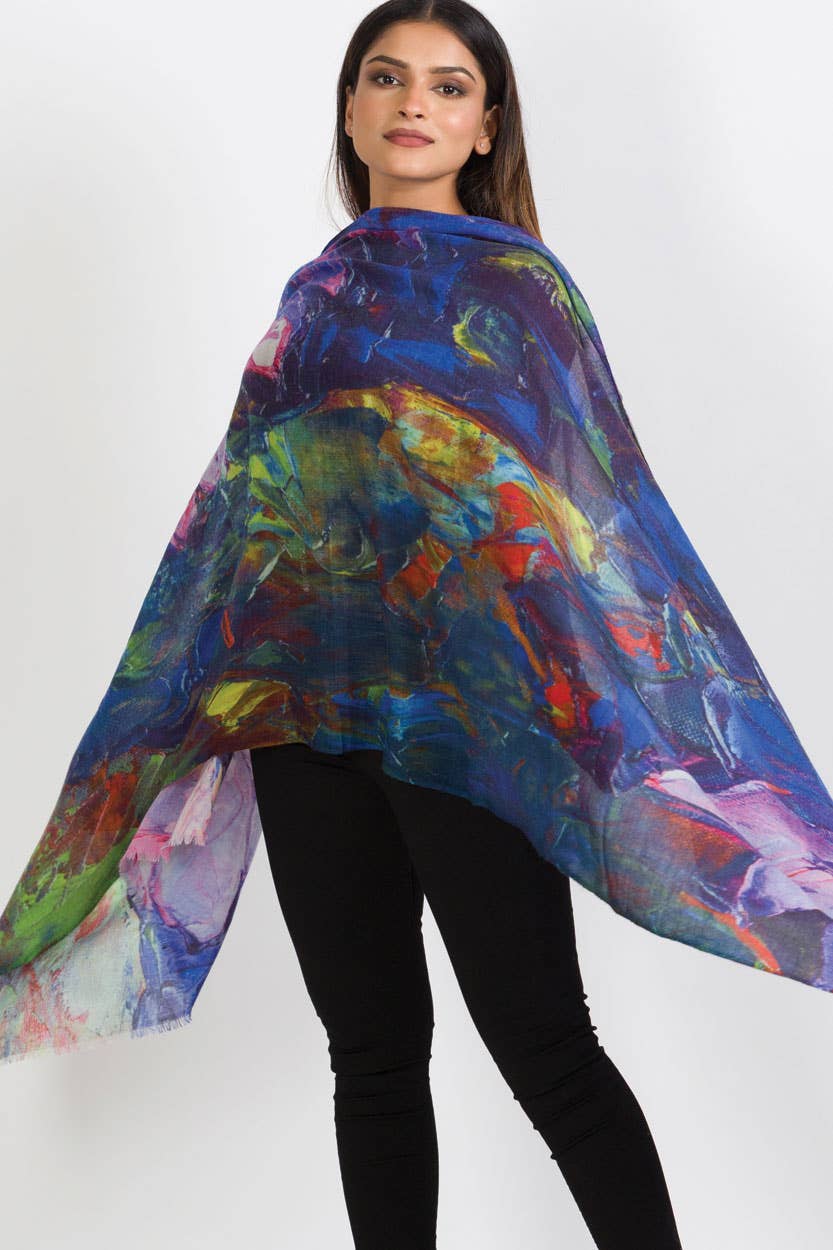 Leela Lotus Wool Shawl