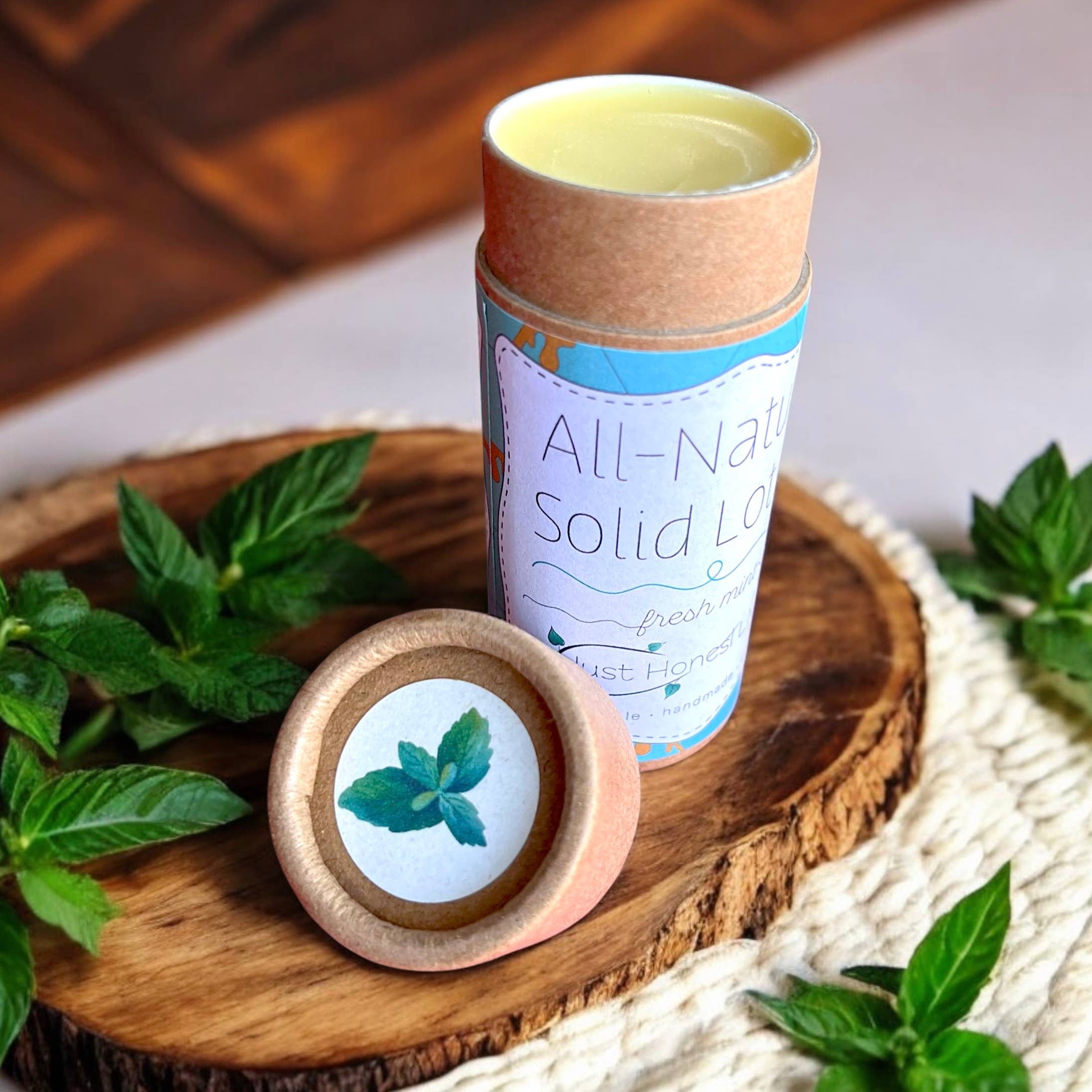 All Natural Zero-Waste Solid Lotion