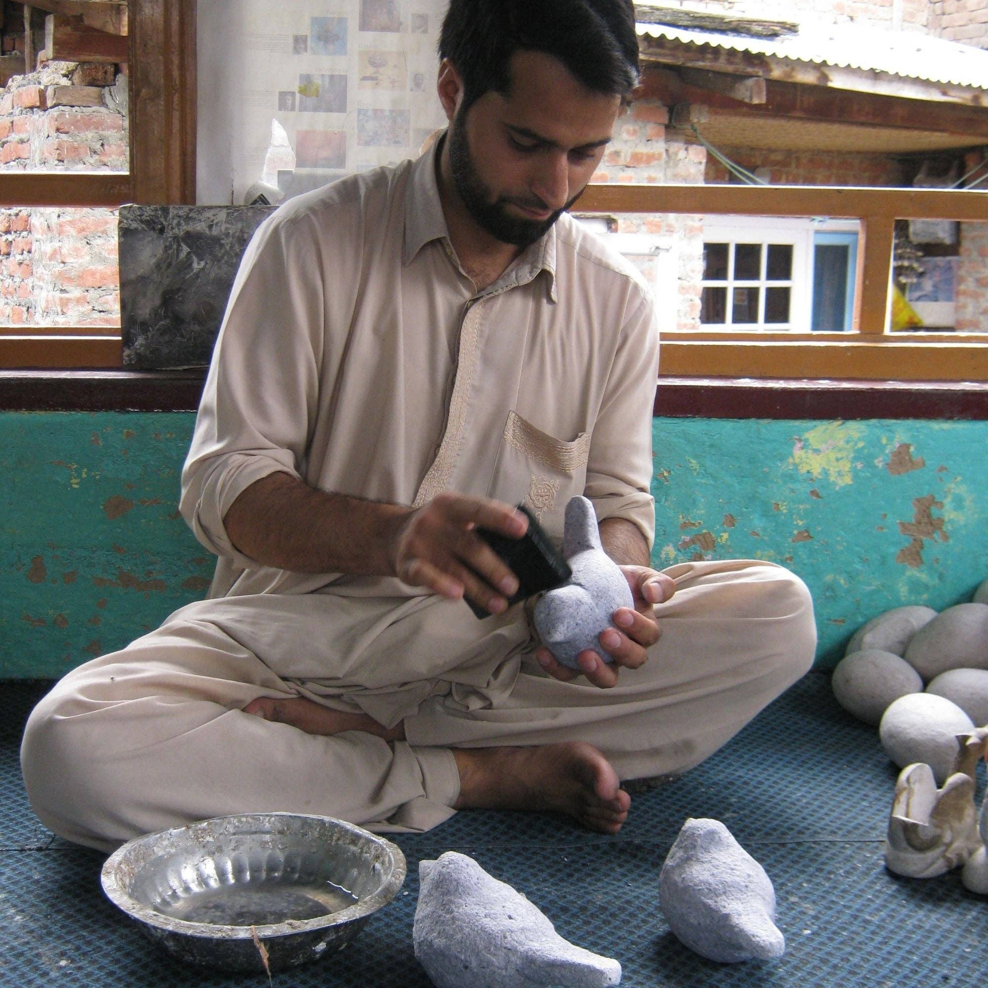 Hand Painted Sparrow Recycled Paper Mache