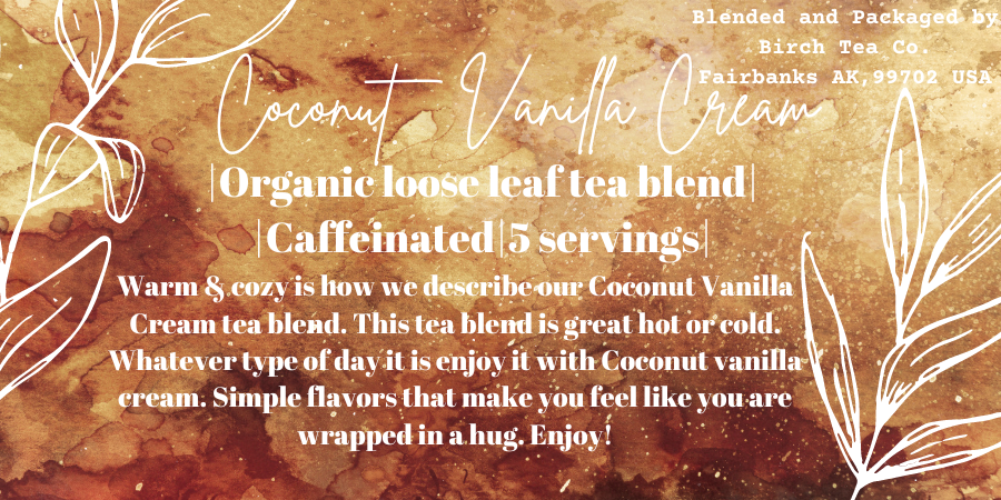 Coconut Vanilla Cream - Black Tea Loose Leaf Tea Blend