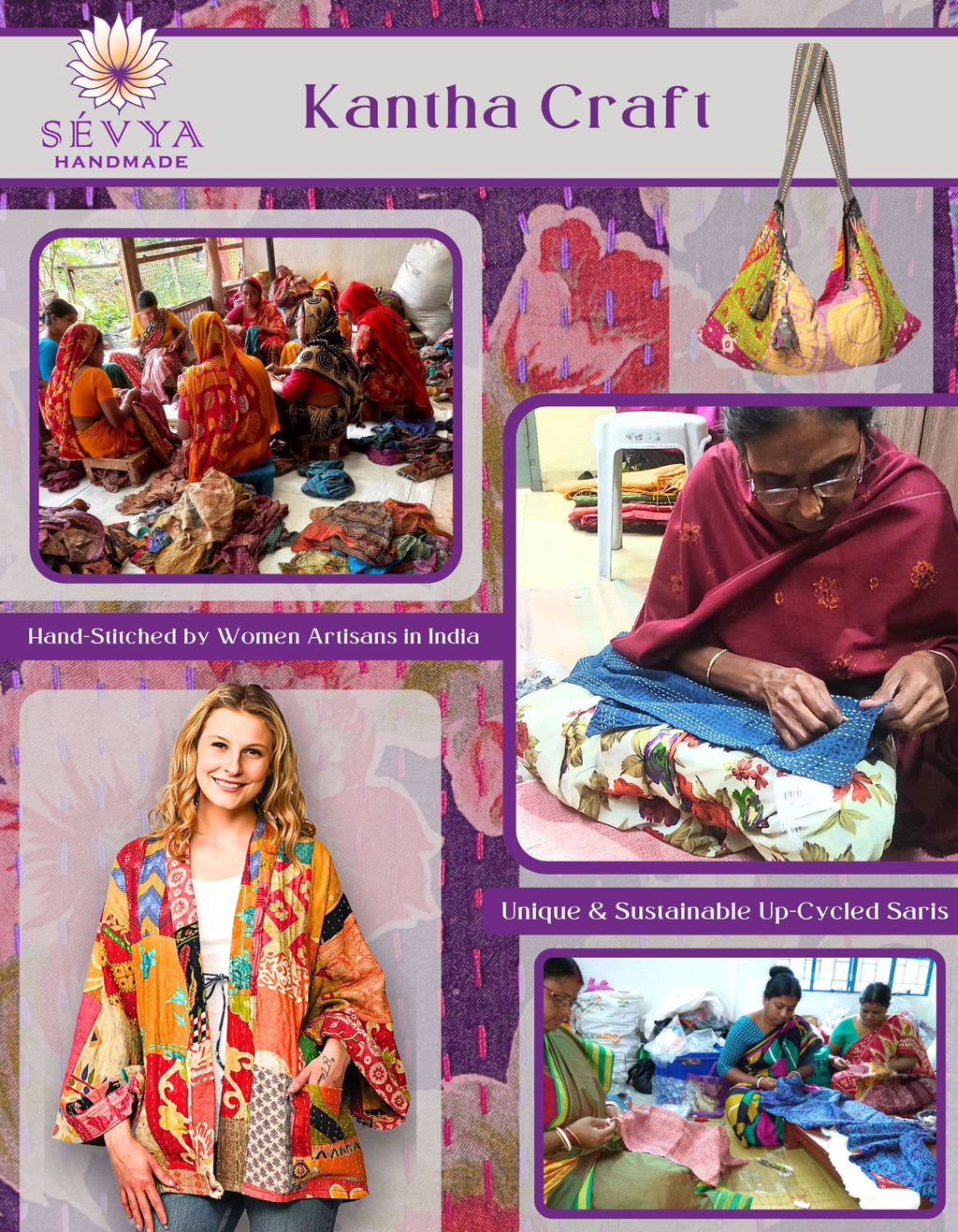 Reversible Kantha Silk Kimono Jacket