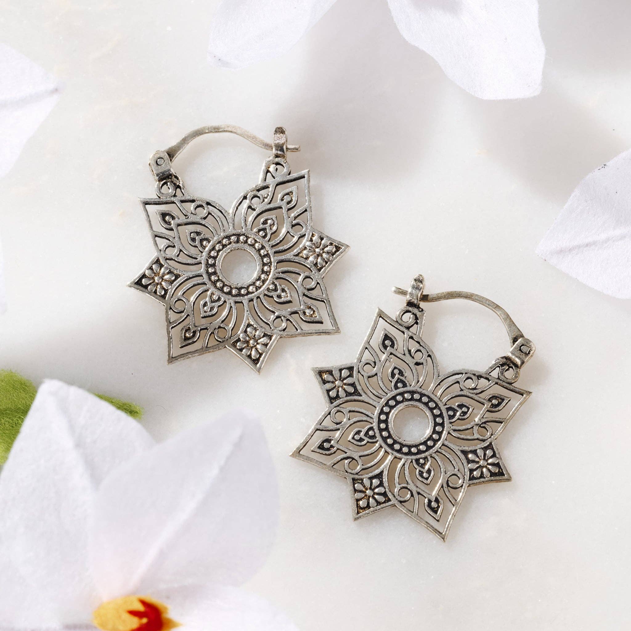 Floral Jali Earrings