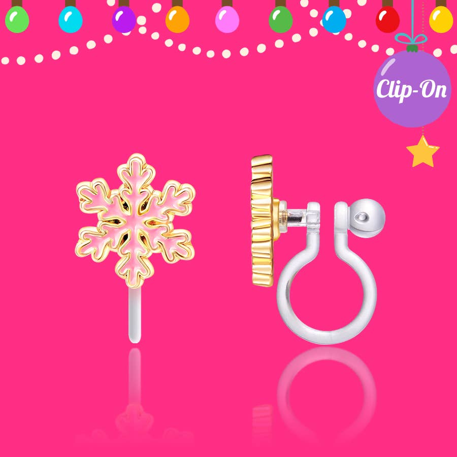 Snowflake Magic Clip-on Earrings