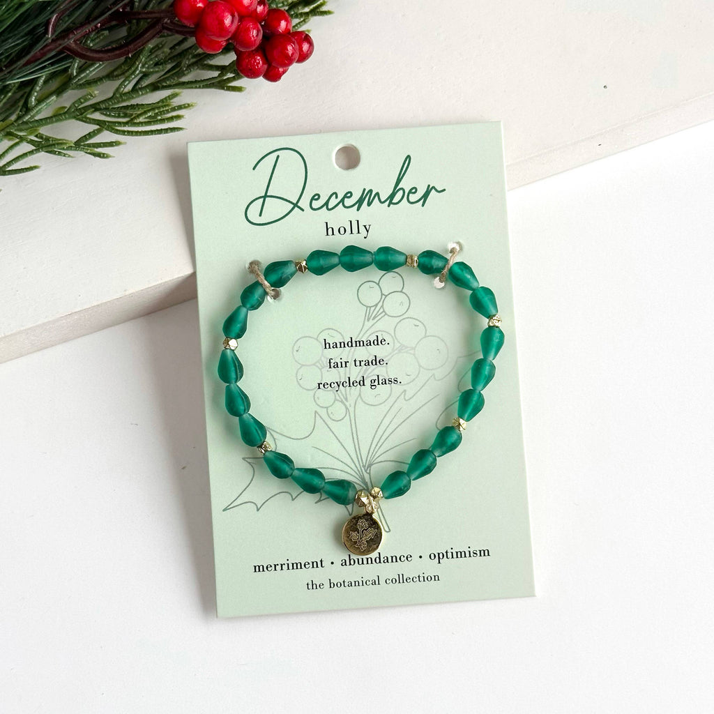 December • Birth Flower Bracelet