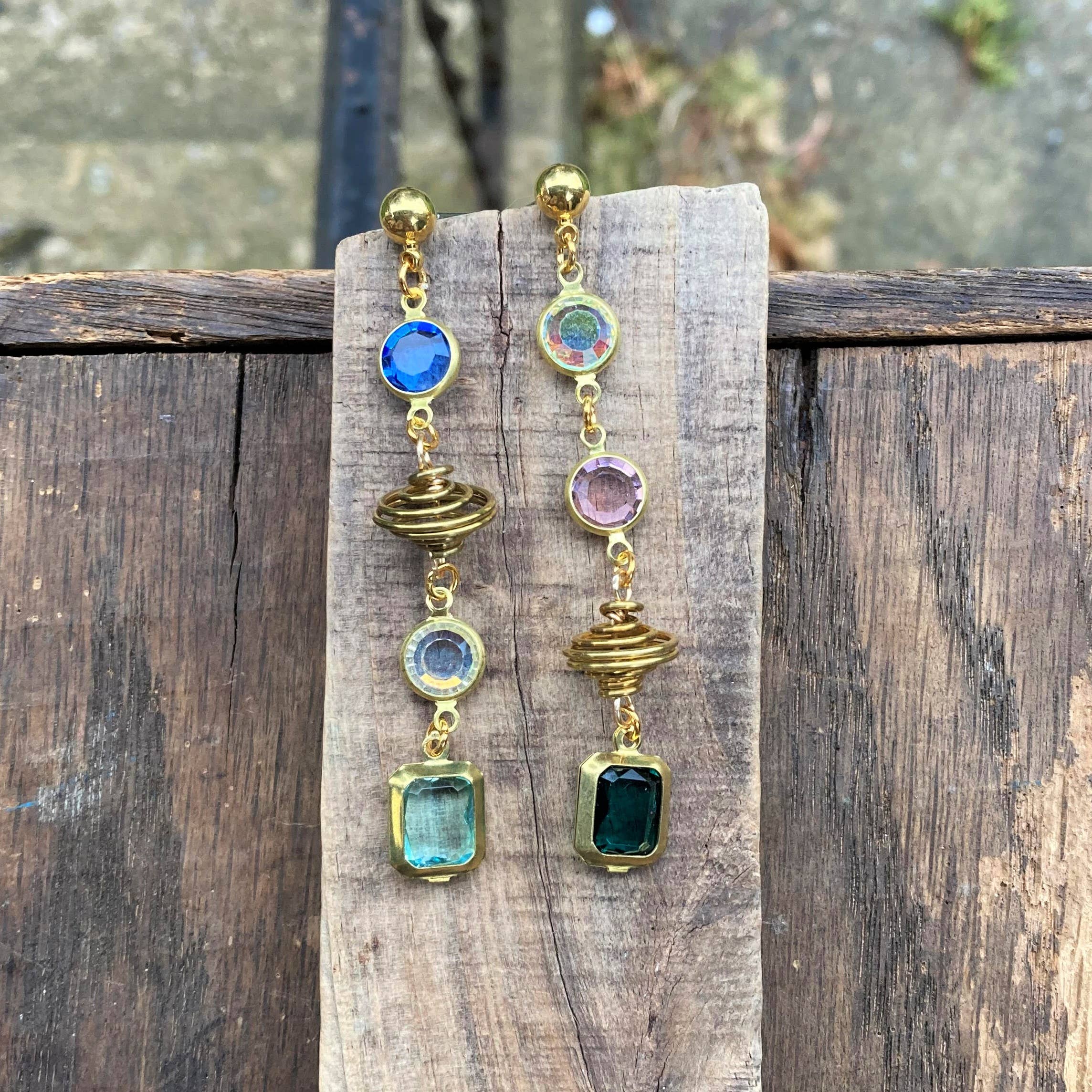 Galaxy Jewel Dangle Earrings