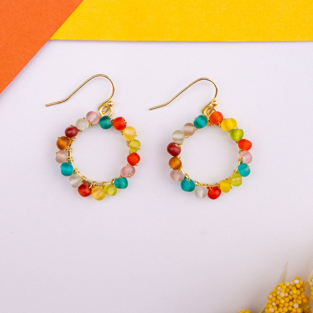 Kaleidoscope Loop Earrings