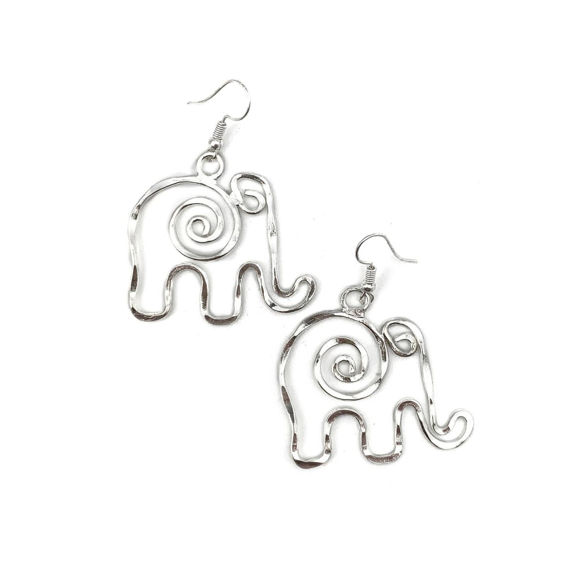 Elephant Silver Plated Earrings