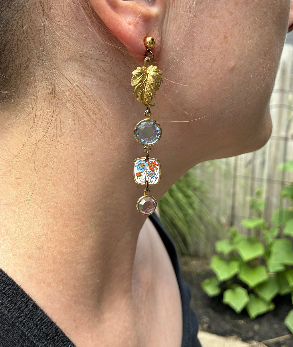 Nature Study Number 2 Vintage Charm Dangles