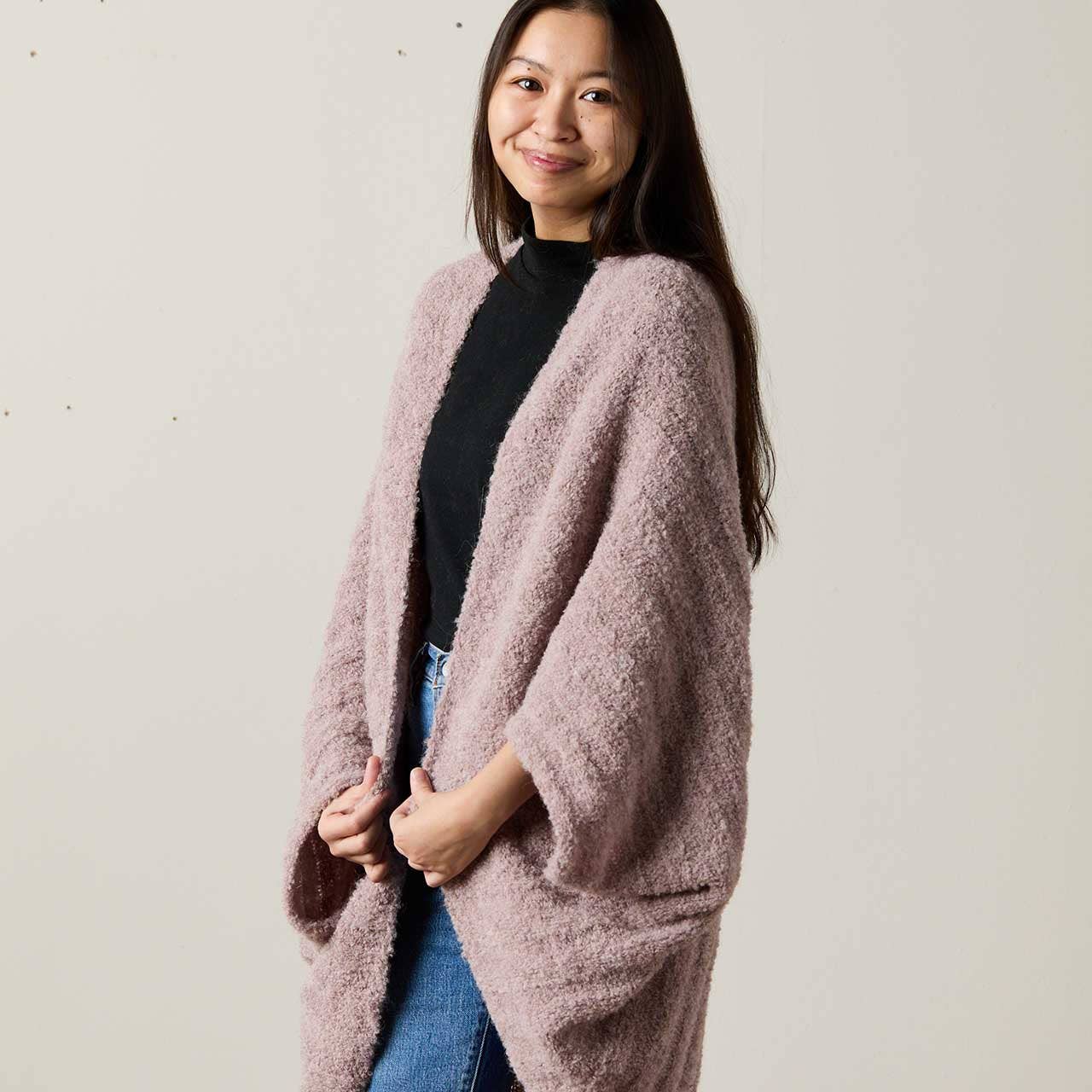 Soft Rose Alpaca Cardigan