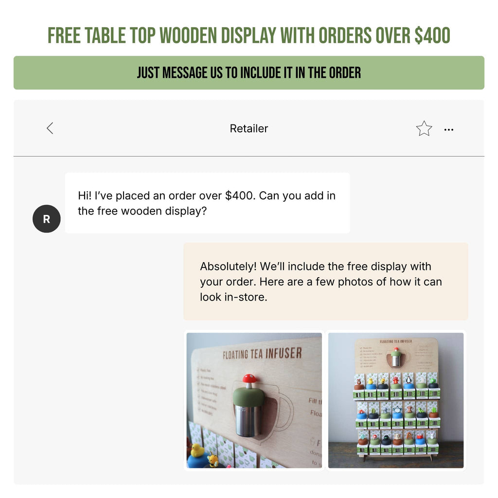 Red Cardinal | Floating Tea Infuser | Green Base | Red Bird
