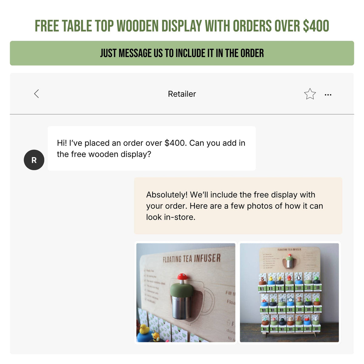 Red Cardinal | Floating Tea Infuser | Green Base | Red Bird