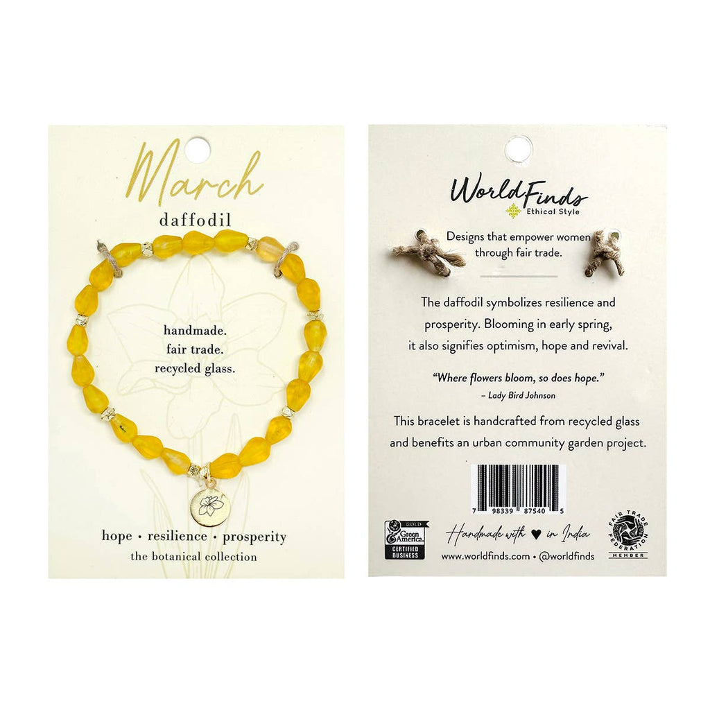 March • Birth Flower Bracelet