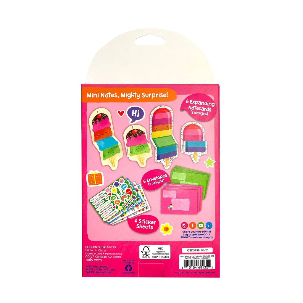 Tiny Tadas! Notecard & Sticker Kit - Sweet Treats