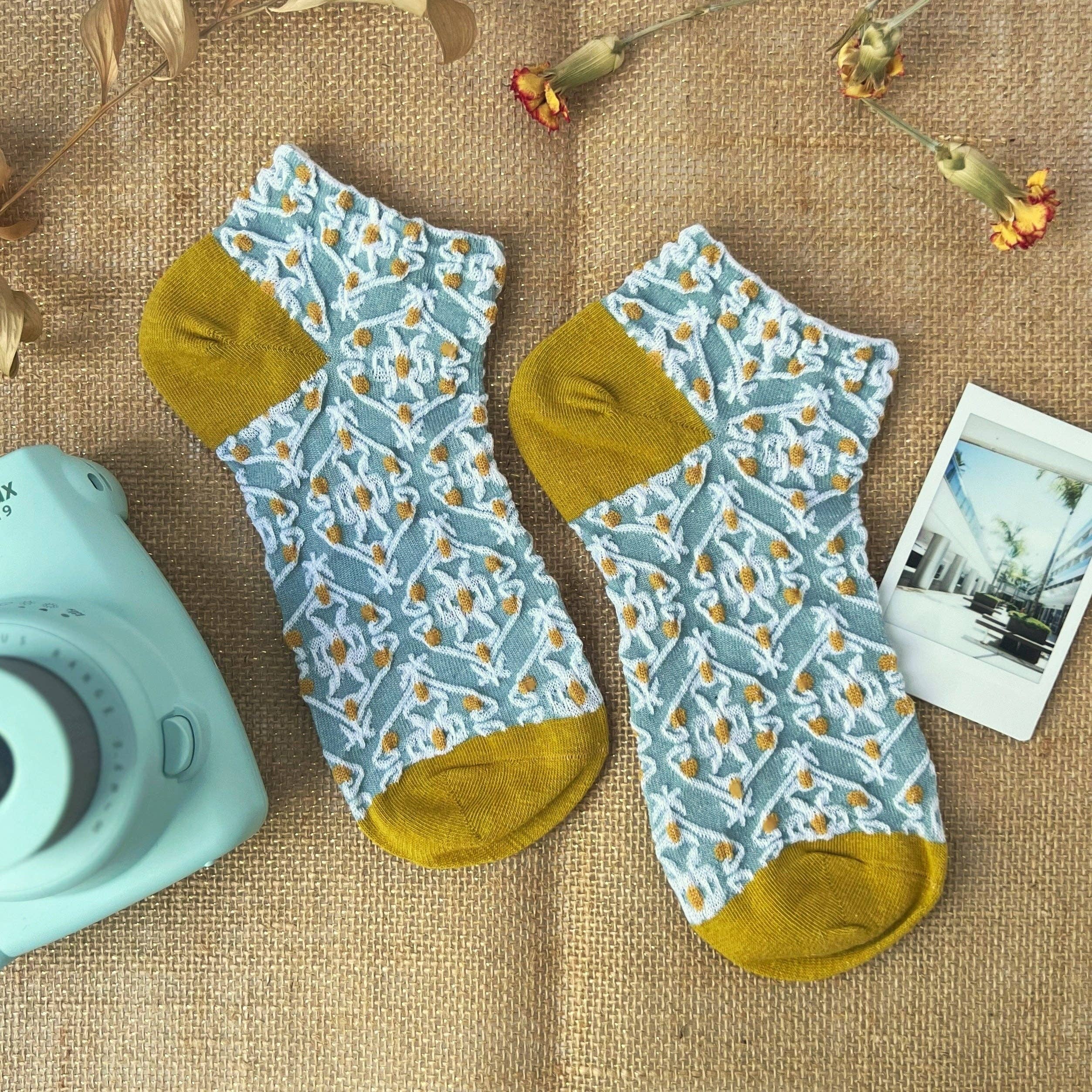 Haden Floral Ankle Socks