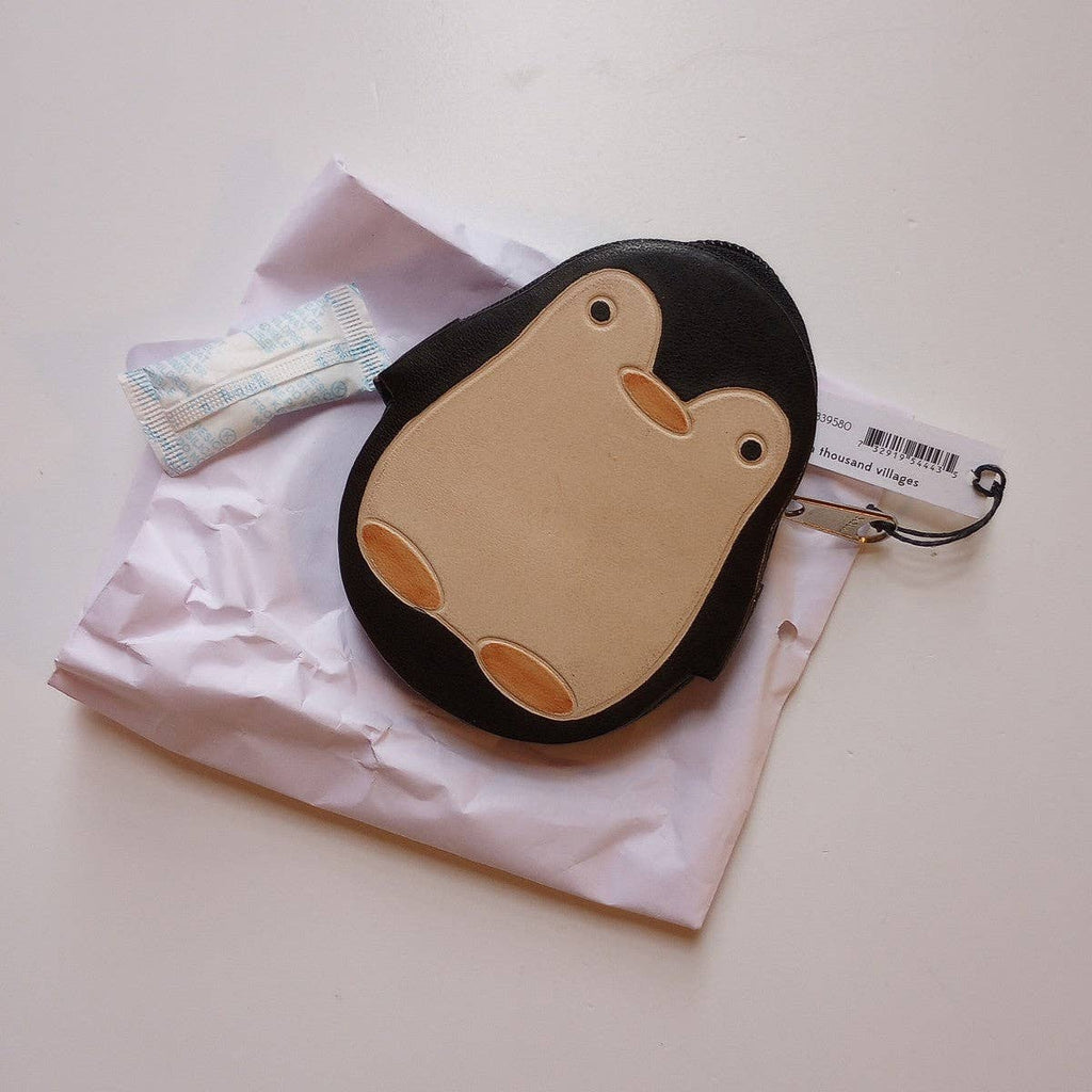 Penguino Leather Coin Purse