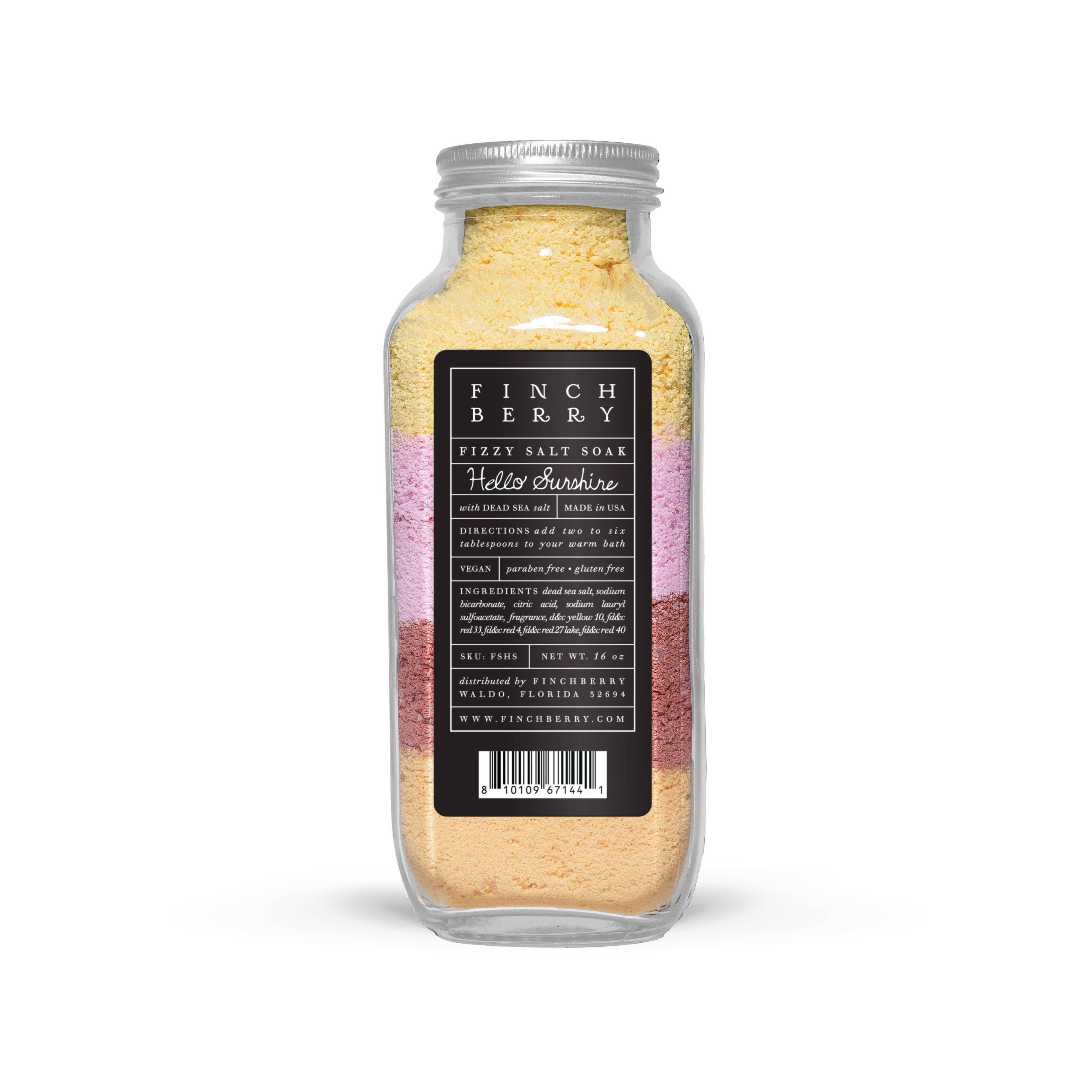 Hello Sunshine Rejuvenating Fizzy Salt Soak