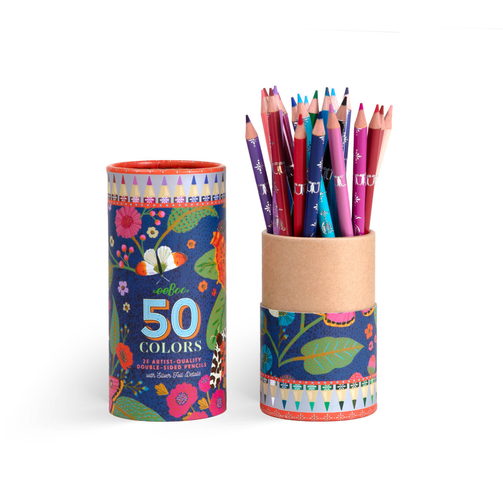 Victoria's 25 Double-Sided Colored Pencils (Blue)