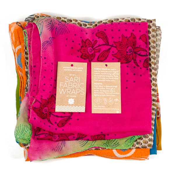 Sari Gift Wrap/Scarf – Assorted Upcycled Fabric