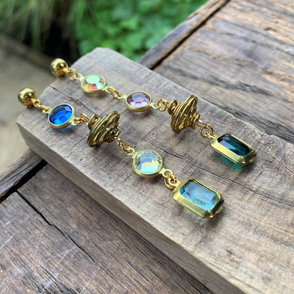 Galaxy Jewel Dangle Earrings