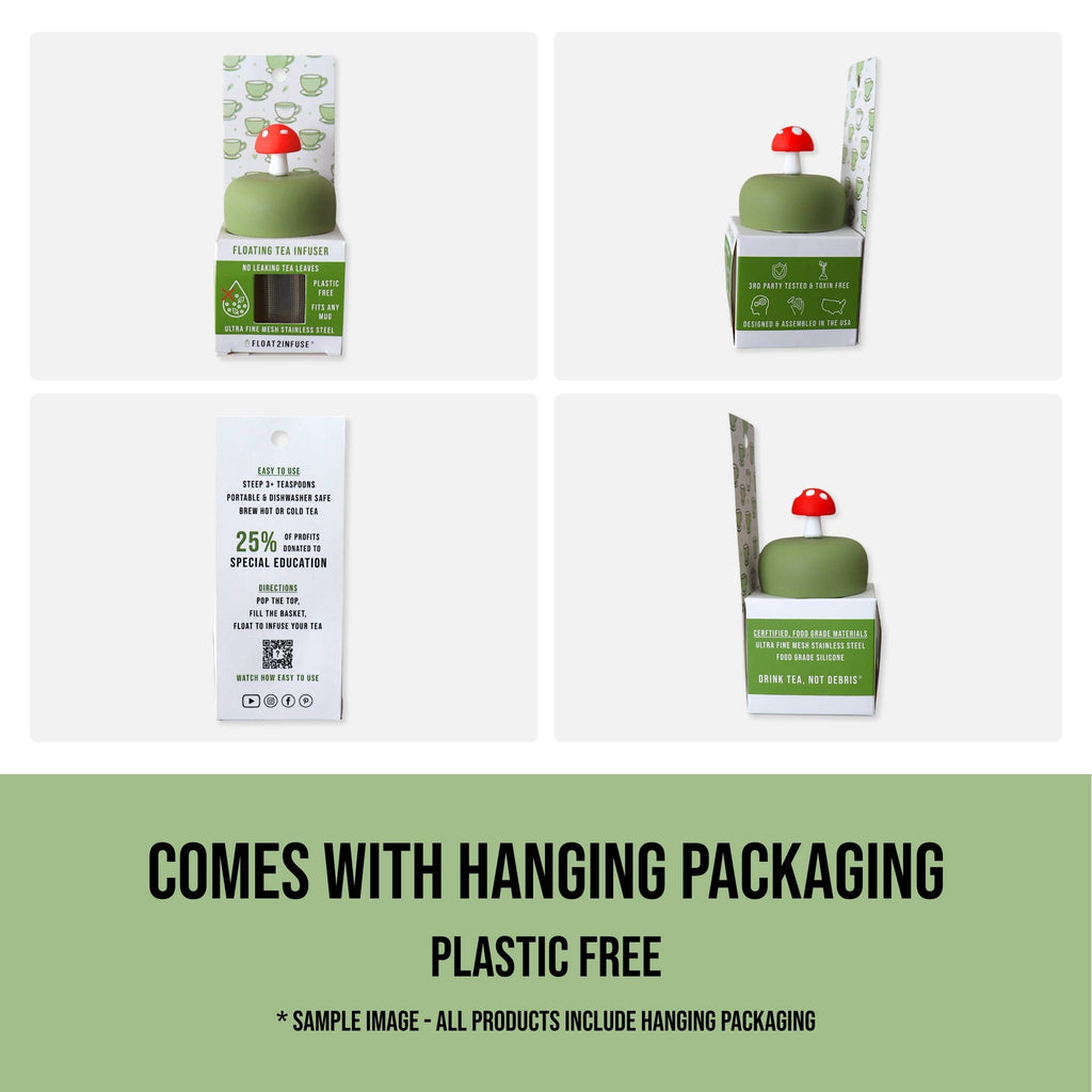 Hummingbird | Floating Tea Infuser | Green Base | Blue Bird