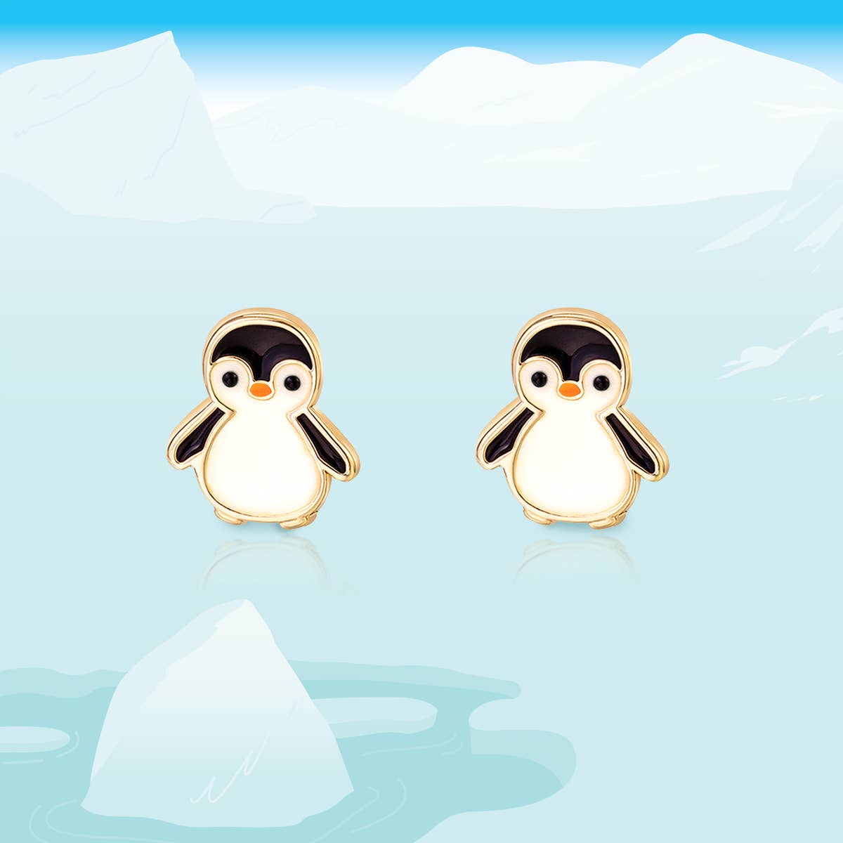 Penguin Stud Earrings